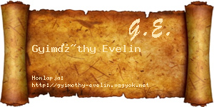 Gyimóthy Evelin névjegykártya