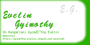 evelin gyimothy business card